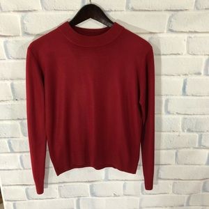 Sag Harbor red pullover sweater. Size small